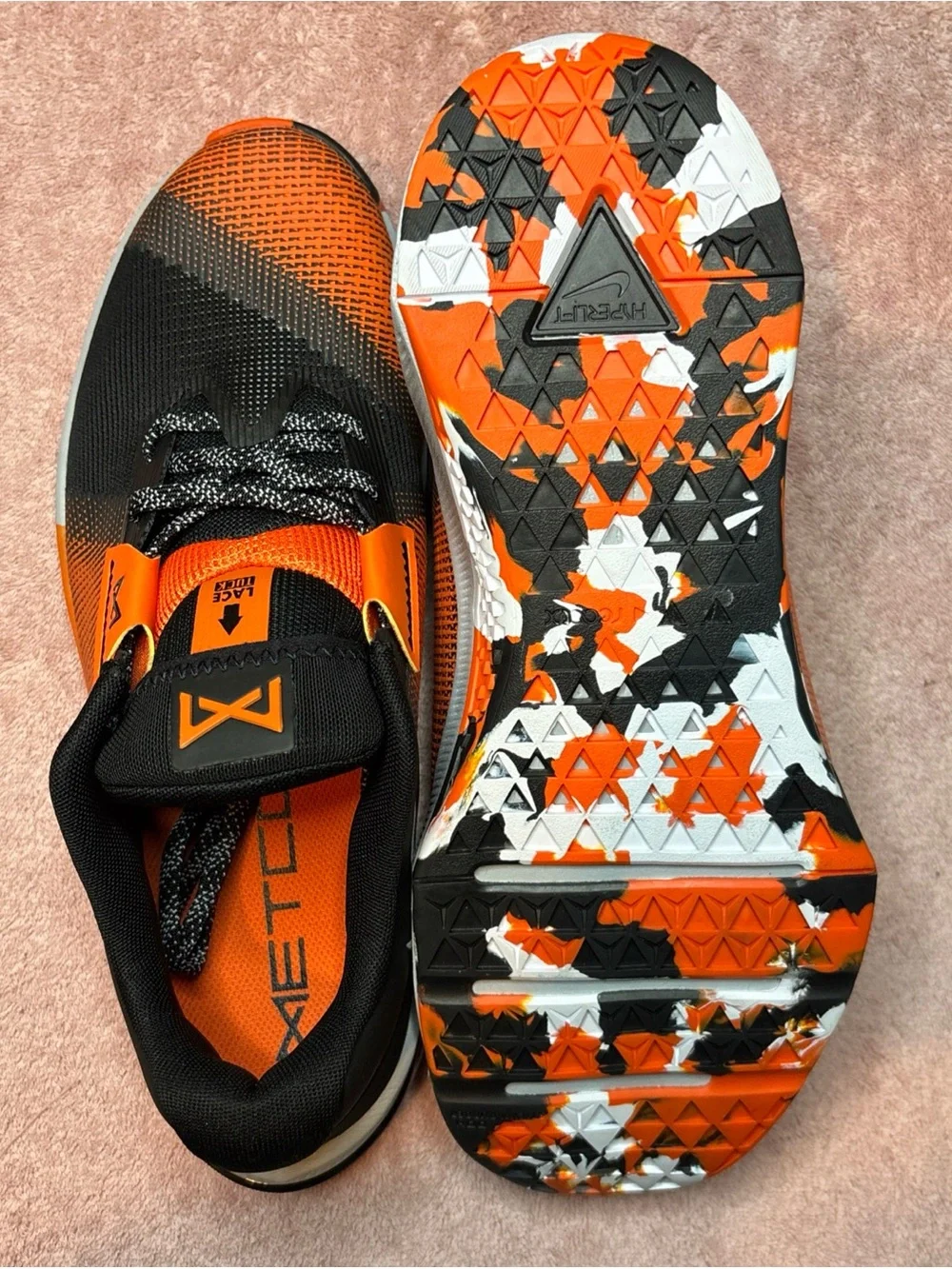Nike Metcon 10 Training Gym Shoes Black Safety Orange HJ1875-005 Men's 10.5